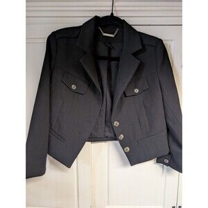White House Black Market Women's Blazer Jacket Size 2 Cropped Business Career